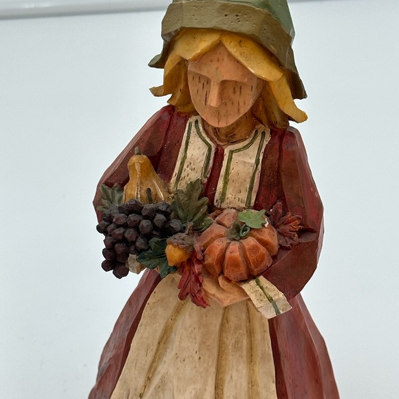 Resin PACIFIC RIM Pilgrim Couple Figurines Thanksgiving Autumn Harvest set of 2 - Picture 13 of 16